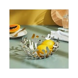 thumbnail of alessi mediterraneo frutero de acero cromado. Altura: 9 cm. Diámetro: 25 cm.