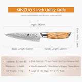 thumbnail of XinZuo - Damascus messenset 3-delig - B37 Lan series