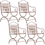 thumbnail of Set van 4 stoelen Lotta antiek bruin