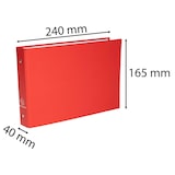 thumbnail of Exacompta 51060E 10x Ringbuch A5 ohne Etikett 2-Ringe 25mm für Karteikarten 125x200 mit 2 säzte Register - Farben sortiert