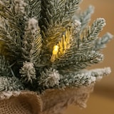 thumbnail of 20 LED Weihnachtsbaum warmweiß Timer Batteriebetrieb Schneeoptik 45 cm