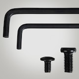 thumbnail of Metalen bed Scala zwart/200x180x25 cm