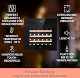thumbnail of Klarstein Vinsider 30 Built-In Uno Einbau-Weinkühlschrank 30 Flaschen 77 Ltr Edelstahl Schwarz