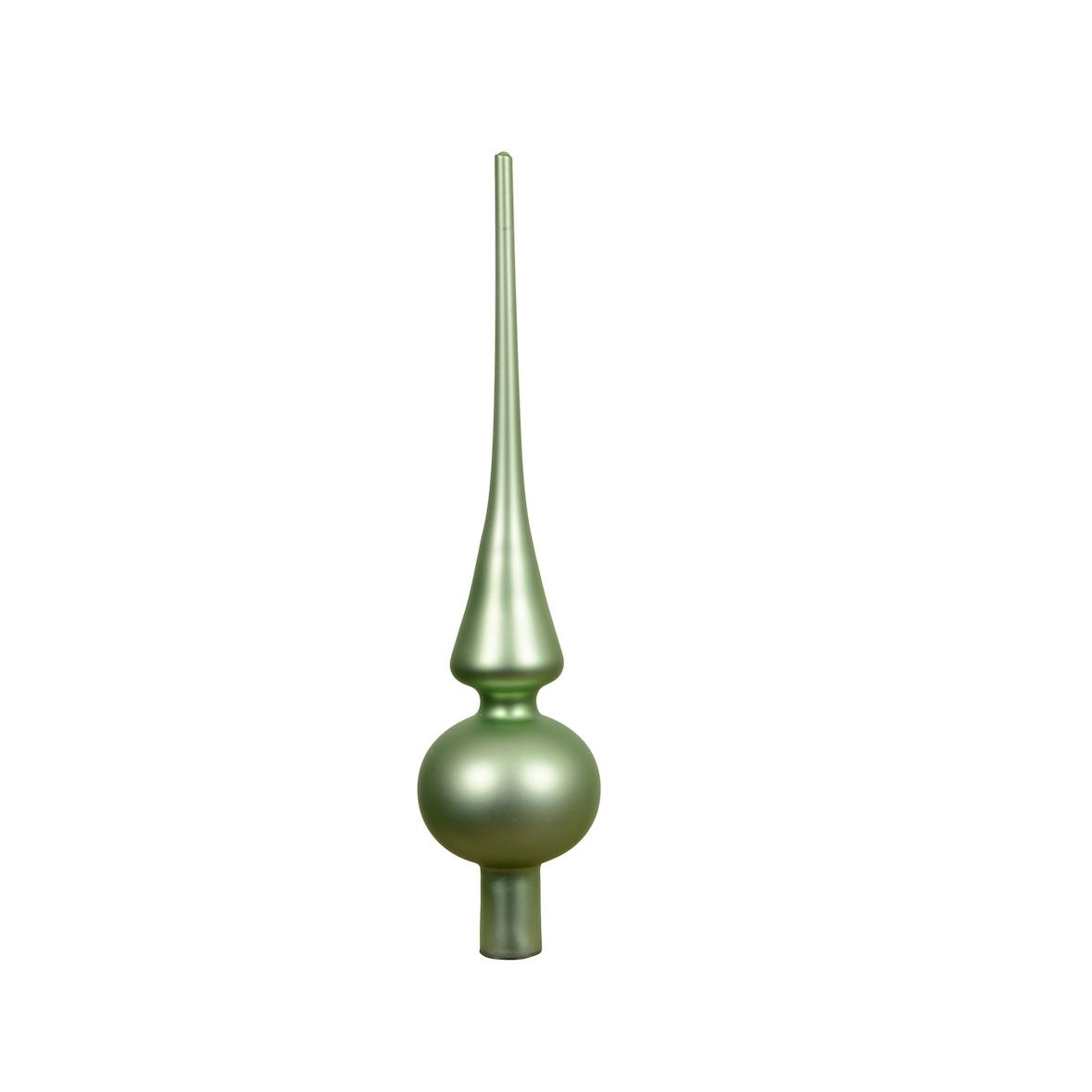 Christbaumspitze Glas 26cm - Matchagrün matt