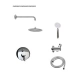 thumbnail of Kit Doccia Soffione Con Braccio E Miscelatore Incasso Con Deviatore Doccetta E Presa Acqua