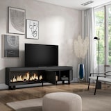 thumbnail of Mobile TV Soggiorno, Ampio spazio a disposizione, 210, Per TV fino a 80", Camino elettrico XXL, Design industriale, Stile moderno, Nero _ 412_6