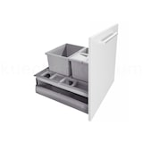 thumbnail of Hailo Abfallsammler 3620631 Separato-K 600 Einsatz 2x 8,5 + 18 Liter Hellgrau