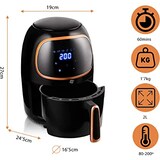 thumbnail of NK Freidora Digital sin Aceite 2L con Panel Led táctil y Temperatura Regulable