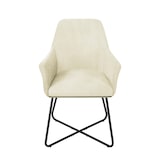 thumbnail of SVITA JOSIE Dining set van 2 eetkamerstoelen Keukenstoelen Gestoffeerde stoelen stoffen bekleding wit