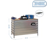 thumbnail of SimonRack Banco da lavoro per officina con cassetti, 910x610 mm, 6 cassetti, Portata 600 kg, Grigio - BT-5