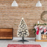 thumbnail of WellHome - Árvore de Natal de fibra óptica com 95 luzes LED brancas quentes e 8 funções de cores H.90cm