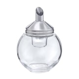thumbnail of Fmprofessional Zuccheriera da cucina, dispenser per zucchero da 280 ml, vetro e acciaio inox, dimensioni Ø8 cm circa