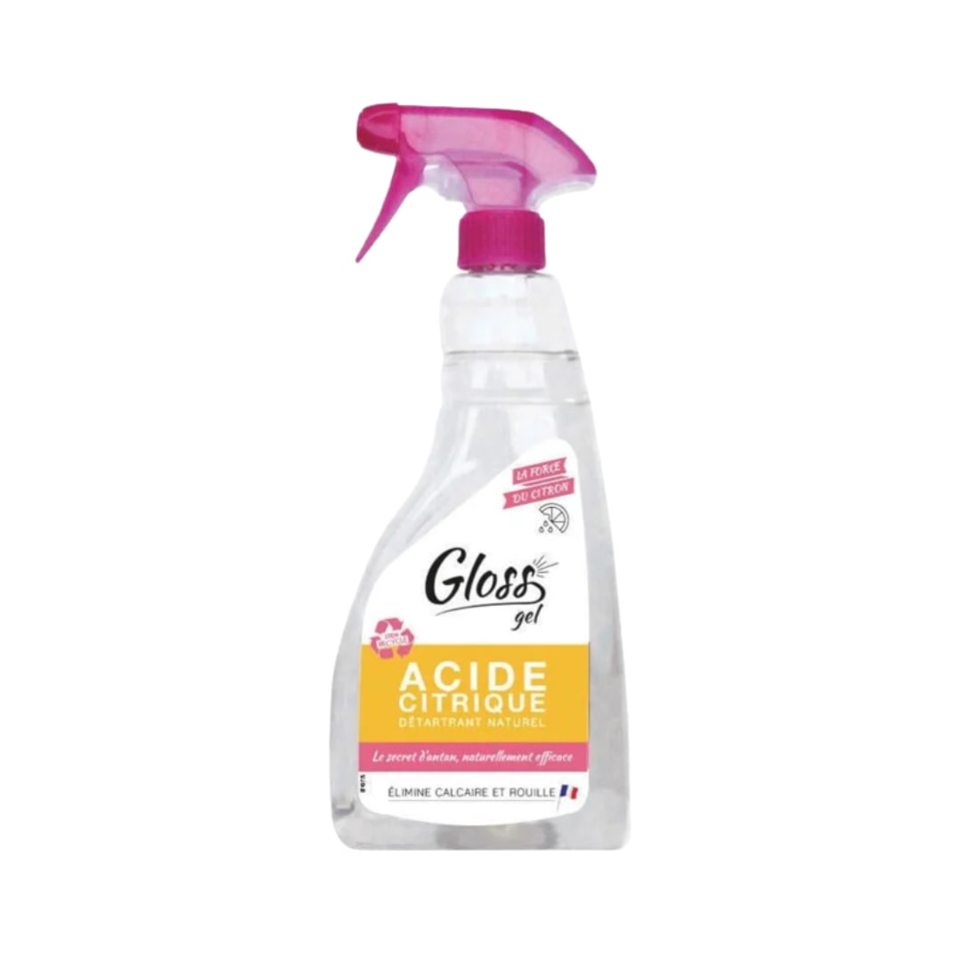 Détartrant naturel acide citrique - Gloss - Vaporisateur 750mL