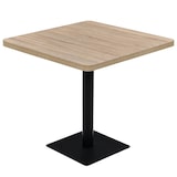thumbnail of vidaXL Bistrotisch MDF und Stahl Quadratisch 80x80x75 cm Eichenoptik