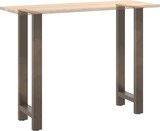 thumbnail of Helloshop26 - Set aus 2 verstellbaren modernen pulverbeschichteten Stahl-Bartischbeinen 50 x 100 cm Stahl natur 02_0057583