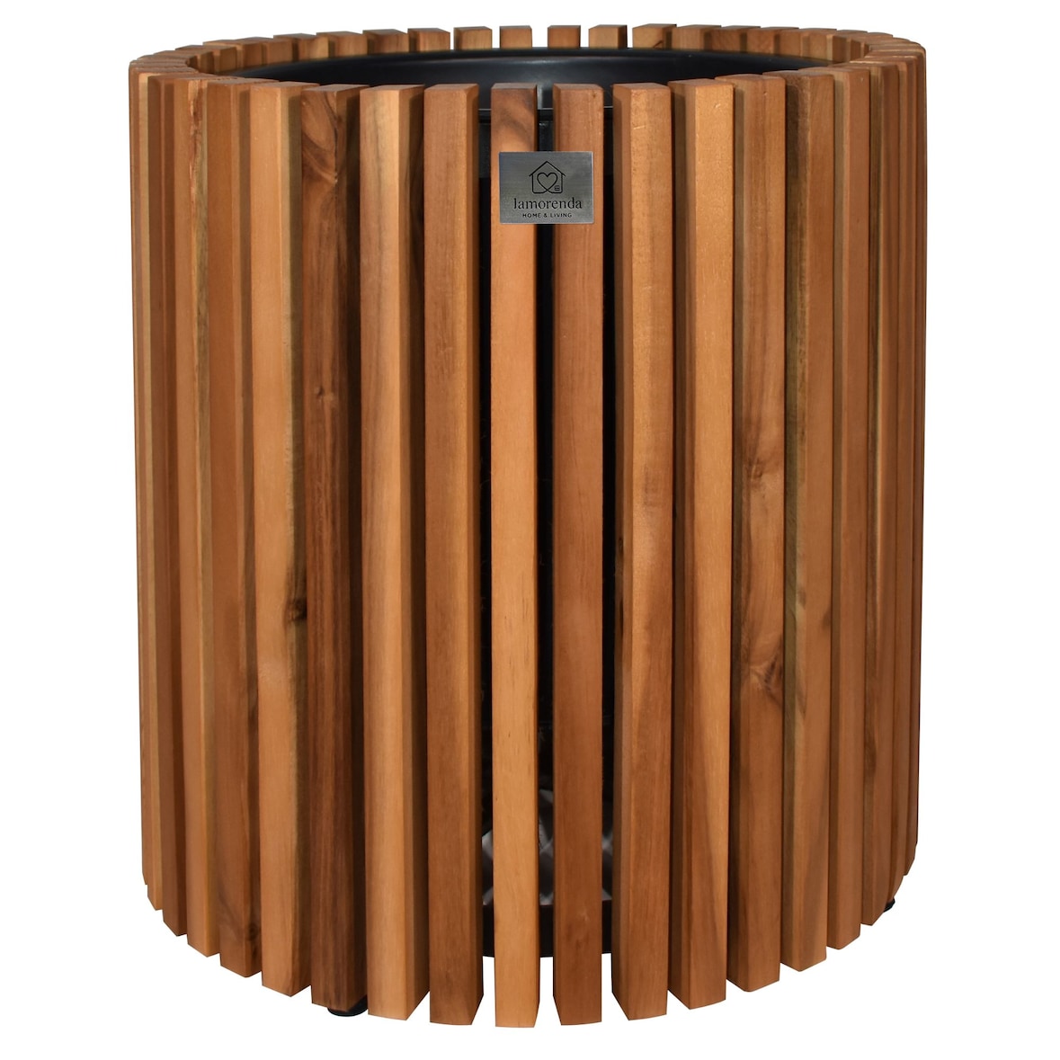 Pflanzgefäß Akazienholz D31 x 35 cm Braun