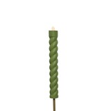 thumbnail of LED Solar Stabkerze Twist grün 106cm Fackel gedreht flackernd Deko Gartenstecker