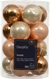 thumbnail of 16 Weihnachtskugeln Glas 3,5cm glänzend Christbaumkugeln Weihnachtsbaumkugeln Klein Christbaumschmuck Weihnachtsbaumschmuck Mini Perle Brandy Mix