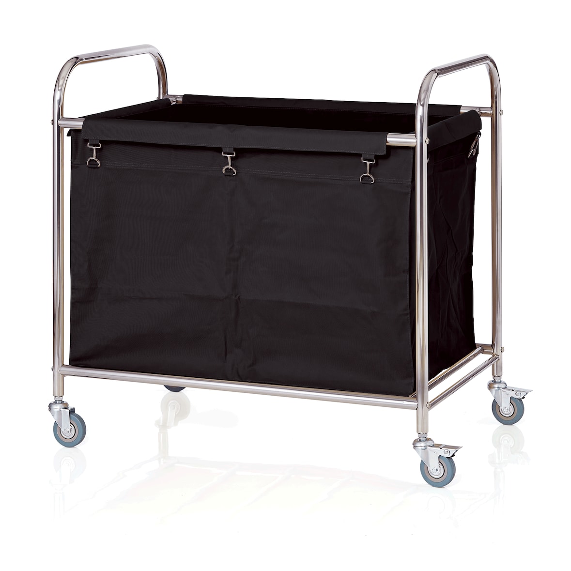 Chariot à Linge en Acier Inoxydable avec 4 Roulettes 90 x 54 x 92 cm - Was Germany