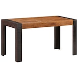 thumbnail of Table à manger 140x70x76 cm Bois de manguier brut massif Modèle Sirius Cuisine