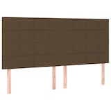 thumbnail of vidaXL Boxspringbett mit Matratze & LED Dunkelbraun 180x200 cm Stoff