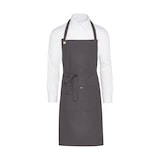 thumbnail of PROVENCE - Eyelet Bib Apron with Pocket: One Size / Grey