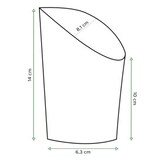 thumbnail of MONOUSO - Bicchiere di Cartone Kraft per Fritti e Wrap Ø8,1x14cm (1.320 Pezzi)