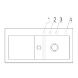 thumbnail of Villeroy&Boch Spülbecken, Küchenspüle Subway 60 Almond 1000x510mm, Unterschrankbreite 60cm