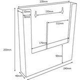 thumbnail of Wand-Prospekthalter, Flyerhalter DIN A4