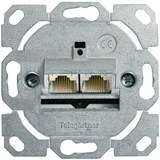 thumbnail of TELEGÄRTNER Dose AMJ45 ohne Zentralplatte, 2x RJ-45 Cat.6A (Class EA)
