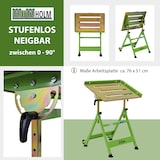 thumbnail of mobiler Schweißtisch höhenverstellbar  77-92 cm klappbar Stahl stufenlos neigbar bis 90° Räder Griff