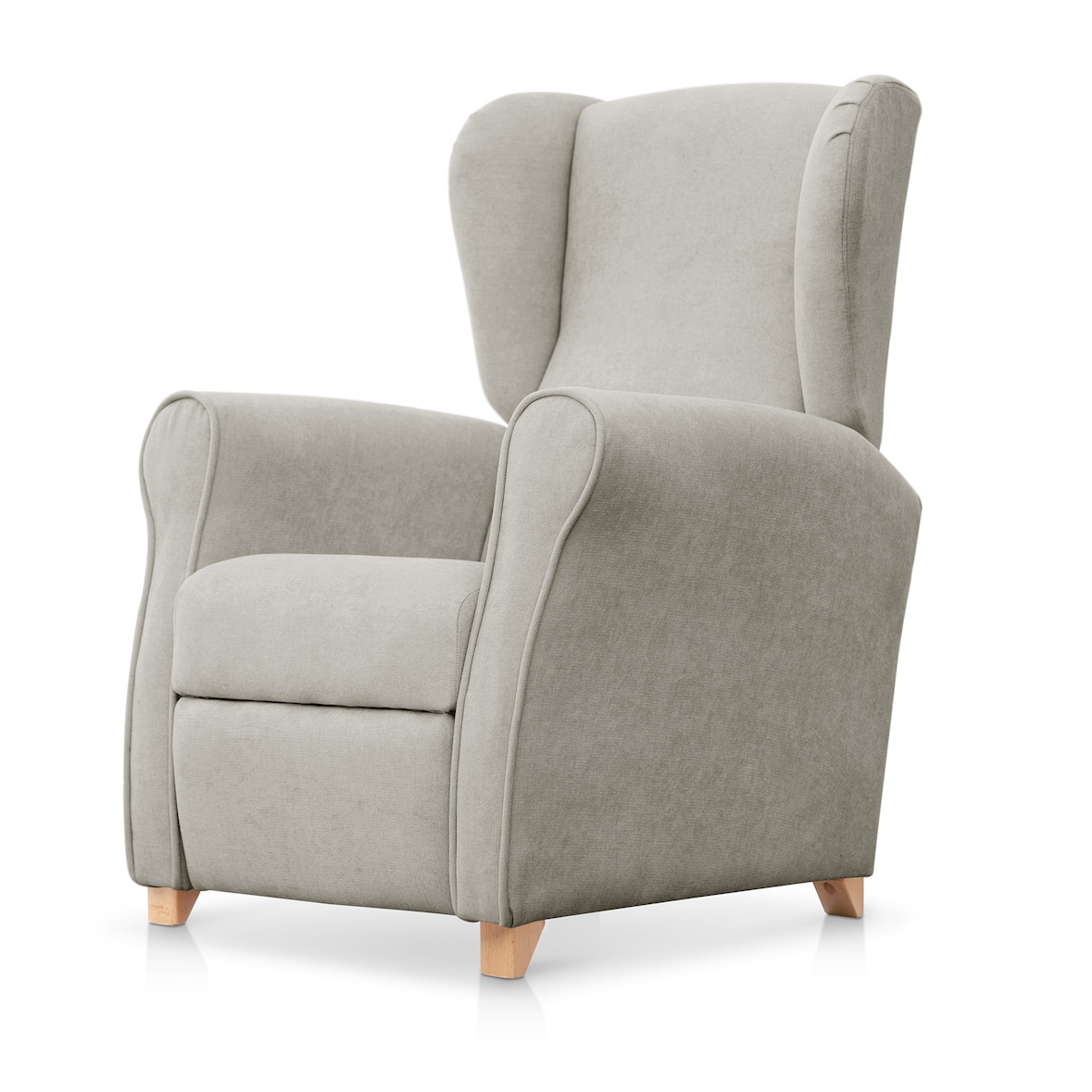 Relax Irene SUEÑOSZZZ Sillón Relax Tapizado En Tela Gris Plata