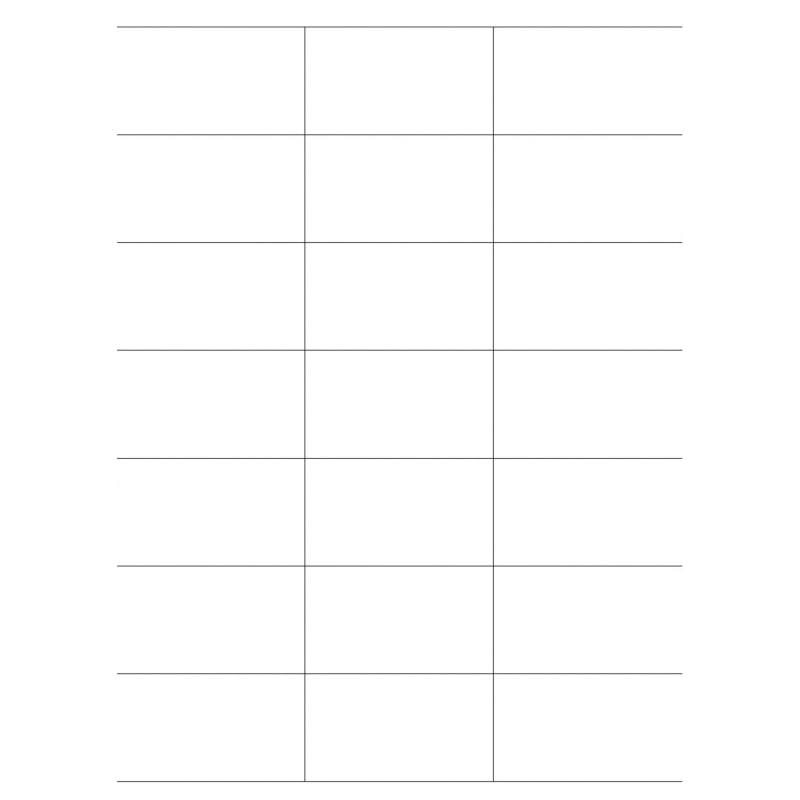 Wasser auflösbare Etiketten 70,0 x 38,1 mm(Anzahl Bögen /VPE: 50)