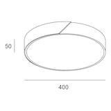 thumbnail of Forlight Plafón de techo Pinta de Aluminio y Madera IP20 19W LED 4000K 40cm
