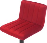 thumbnail of CHEFGASTRO Barhocker FIJI Samt HxBxT 87x41x49cm Samt Rot Barstuhl