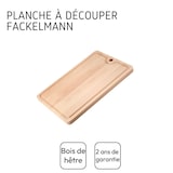 thumbnail of Planche à découper en bois avec récupérateur de jus 40 x 26 cm Fackelmann Wood Edition
