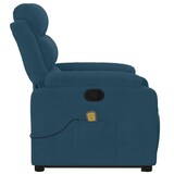thumbnail of vidaXL Massagesessel mit Aufstehhilfe Blau Samt