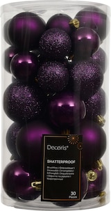 thumbnail of 30 Weihnachtskugeln Kunststoff 4-6cm Mix klassisch & bruchsicher Christbaumkugeln Weihnachtsbaumkugeln Christbaumschmuck Weihnachtsbaumschmuck Feige