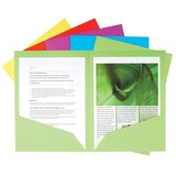 thumbnail of EXACOMPTA Paquet de 25 chemises de présentation double poche ROCK'S 250 en carte 210 grammes assortis