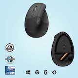 thumbnail of Souris Ergonomique Verticale Sans Fil Gauche Bluetooth Logitech Souris Logitech Lift Gris Graphite