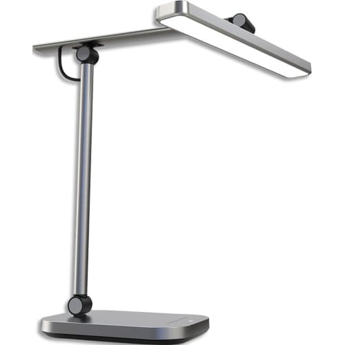 Lampe de bureau Pureline, à LED, coloris gris métal