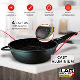 thumbnail of Briebe MGK19S Pfannenset Induktion Abnehmbarer Griff 2-Teilig Pfannen Tiefe 24cm, 28cm Deckel, Schwarz