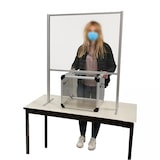 thumbnail of Cloison Ecran de protection Plexiglass/Alu H 110 x L 100 cm