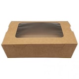thumbnail of Envases Kraft con ventana 190 x 130 x 60mm (200 uds)