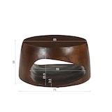 thumbnail of SIT Möbel Couchtisch Ø 75 cm | rund | offenes Ablagefach | Mango massiv, braun | B 75 x T 75 x H 38 cm | 14785-30 | Serie RONDURA