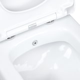 thumbnail of Hänge Wand WC mit Taharet Funktion, Bidet, Absperrventil, spülrandlos aus Keramik kompatibel mit Geberit Vorwandelement