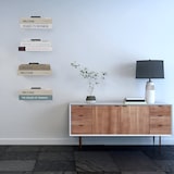 thumbnail of TOJ Living Schwebendes Bücherregal – 3er-Set – Unsichtbares Wandregal – Schwarz – Bücherregal