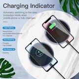 thumbnail of Chargeur Sans Fil Ultra-fin 15W Pour iPhone Samsung Huawei Xiaomi Portable Blanc Noir YONIS