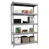thumbnail of SimonRack Rayonnage industriel, 2000x1800x600 mm, 600 kg au point de flexion, 5 étagères métalliques, rayonnage garage, Gris/Galvanisé- Simonforte
