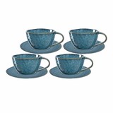 thumbnail of Leonardo MATERA Cappuccino Set blau 8-teilig